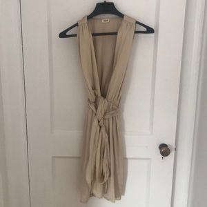 L’agende champagne colored dress - silk